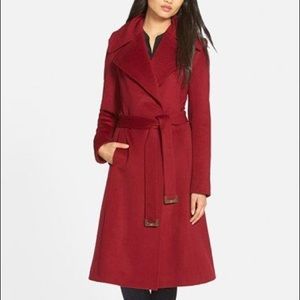 New Diane von Furstenberg Red Wool Coat